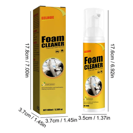 Car interior foam cleaner, seats, leather seats, steering wheels, emulsify grease and dirt in contact effortlessly, dense foam,Gentle and effective concentrated , no hand injury, safe and fast.