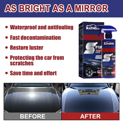 Car Coating Spray, Car Paint Maintenance, Paint Surface Stain Removal, Brightening, Nano Coating, Long-Lasting Shine, Water & Stain Resistance, Spray Coating Agent  Rayhong